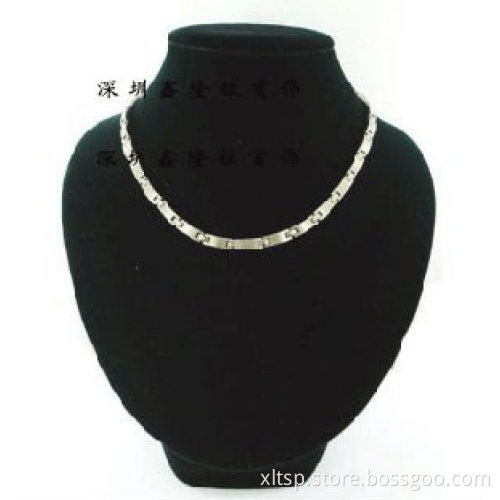 Handmade titanium magnetic statement necklace for women